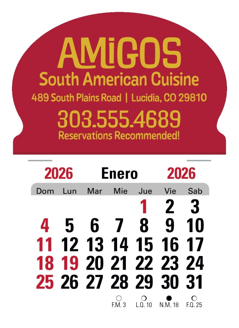 Triumph® Calendars Press-N-Stick Spanish Calendar